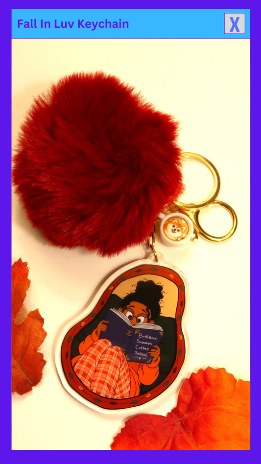 " Fall In Luv " Keychain