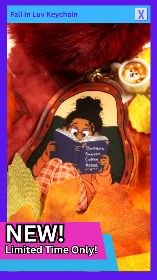 " Fall In Luv " Keychain
