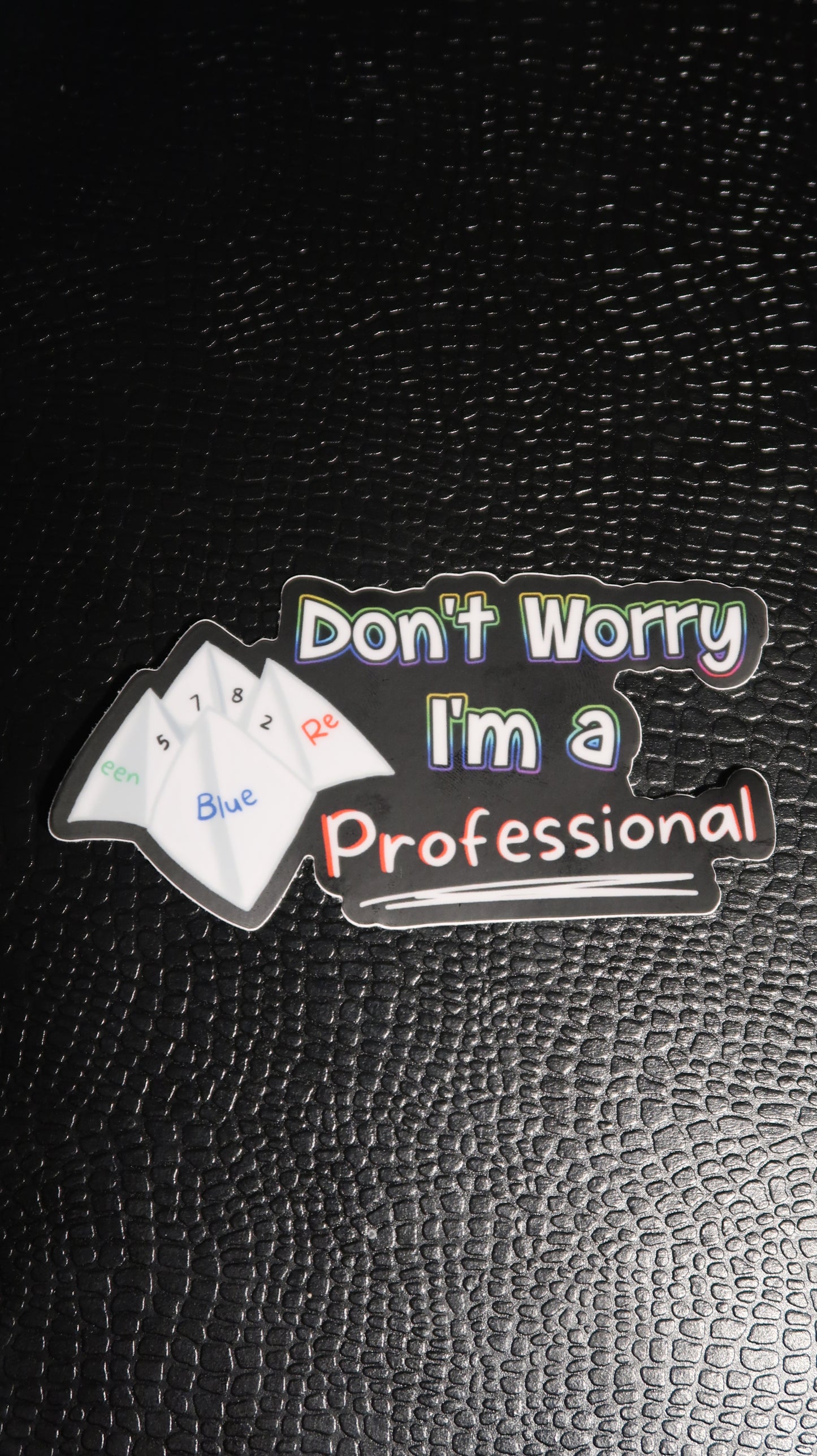 Don't Worry I'm A Professional Sticker